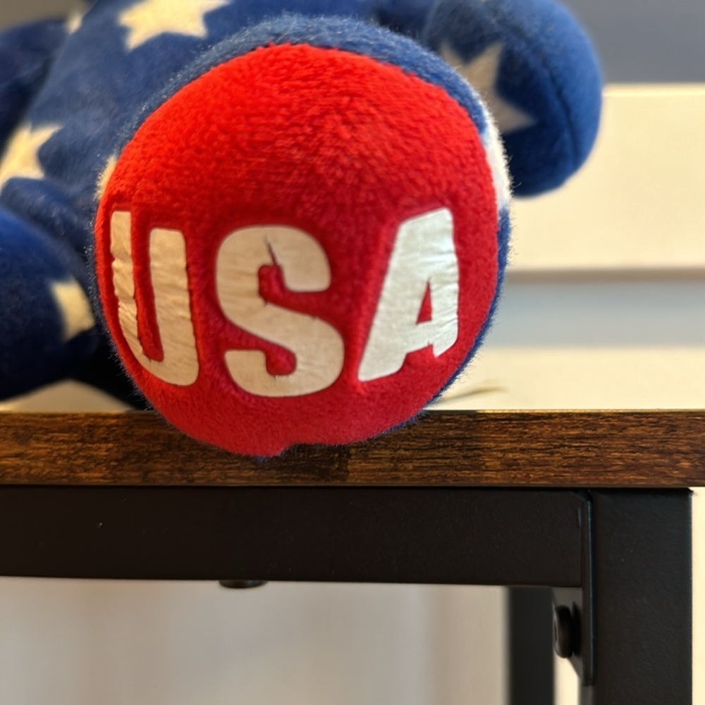 Build a Bear Stars and Stripes Stuffed Plush Blue Bear Stars USA Patriotic - Picture 2 of 7